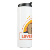 Nur ein Mädchen, das Capybaras Lieben Thermosbecher (Nach links gedreht)