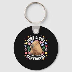 Nur Ein Mädchen Das Capybaras Liebt Süße Capybara Schlüsselanhänger