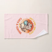 Nur ein Mädchen, das Cats & Coffee Liebe Badhandtuch Set (Handtuch)