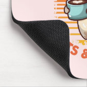 Nur ein Mädchen, das Cats & Coffee Liebe Mousepad (Ecke)