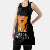 Nur ein Mädchen, das Cats Pullover Lieben Schürze (InSitu)