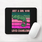 Nur ein Mädchen, das Chameleons Funny Quote Lizar  Mousepad (Mit Mouse)