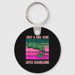 Nur ein Mädchen, das Chameleons Funny Quote Lizar  Schlüsselanhänger