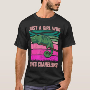 Nur ein Mädchen, das Chameleons Funny Quote Lizar T-Shirt