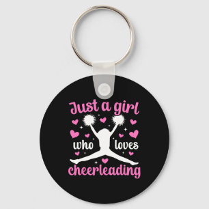 Nur ein Mädchen, das Cheerleading Cheerleader Che  Schlüsselanhänger