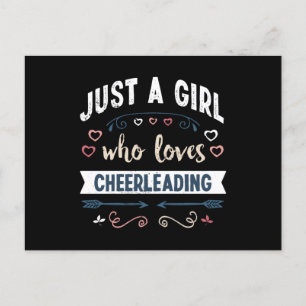 Nur ein Mädchen, das Cheerleading lustige Geschenk Postkarte