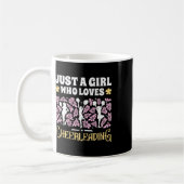 Nur ein Mädchen, das Cheerleading Mädchen Cheerlea Kaffeetasse (Links)