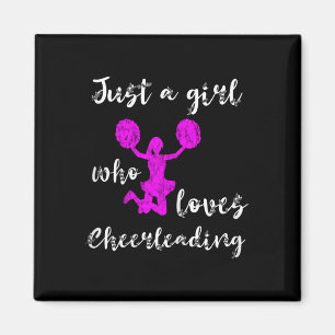 Nur ein Mädchen, das Cheerleading-Team Cheerleader Magnet