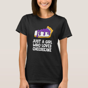 Nur ein Mädchen, das Cheesecake Lieben Backkochkuc T-Shirt