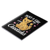 Nur ein Mädchen, das Cheetahs Liebe | Gepard Notizblock (Linke Seite)