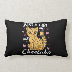 Nur ein Mädchen, das Cheetahs Liebe   Herz Cheeta Lendenkissen