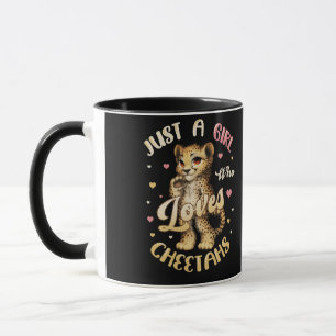 Nur ein Mädchen, das Cheetahs Women Cheetah Liebe Tasse