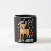Nur ein Mädchen, das Chihuahuas Geschenk Lieben Tasse (Zentrum)