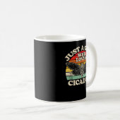 Nur ein Mädchen, das Cicadas Lieben Kaffeetasse (VorderseiteRechts)