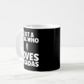 Nur ein Mädchen, das Cicadas Lieben Kaffeetasse (Vorderseite Links)