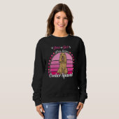 Nur ein Mädchen, das Cocker Spaniel süßen Hund lie Sweatshirt (Vorne ganz)