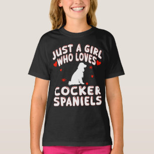 Nur ein Mädchen, das Cocker Spaniels liebt T-Shirt