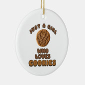 Nur ein Mädchen, das Cookies Liebe Keramik Ornament (Rechts)