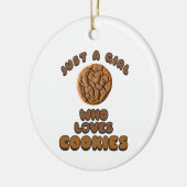 Nur ein Mädchen, das Cookies Liebe Keramik Ornament (Links)