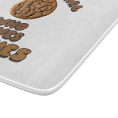 Nur ein Mädchen, das Cookies Liebe Schneidebrett (Ecke)
