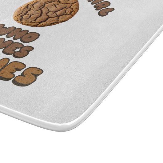 Nur ein Mädchen, das Cookies Liebe Schneidebrett (Ecke)
