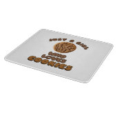Nur ein Mädchen, das Cookies Liebe Schneidebrett (Ecke)