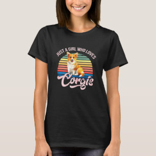 Nur ein Mädchen, das Corgis-Hunde-Design für Mädch T-Shirt