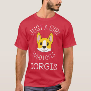 Nur ein Mädchen, das Corgis I Liebe T-Shirt