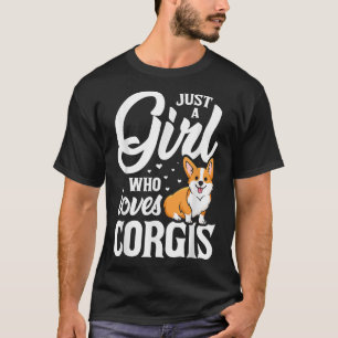 Nur ein Mädchen, das Corgis Lieben Geschenk für Co T-Shirt