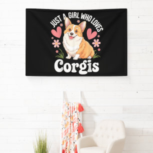 Nur ein Mädchen, das Corgis liebt Banner