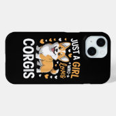 Nur ein Mädchen, das Corgis liebt Case-Mate iPhone Hülle (Rückseite (Horizontal))