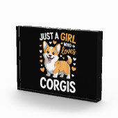 Nur ein Mädchen, das Corgis liebt Fotoblock (Rechts)