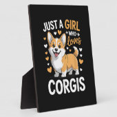 Nur ein Mädchen, das Corgis liebt Fotoplatte (Seite)