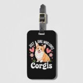 Nur ein Mädchen, das Corgis liebt Gepäckanhänger (Vorderseite Vertikal)