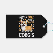 Nur ein Mädchen, das Corgis liebt Geschenkanhänger (Vorderseite (Horizontal))