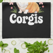 Nur ein Mädchen, das Corgis liebt Geschirrtuch (Gefaltet)