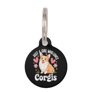 Nur ein Mädchen, das Corgis liebt Haustiermarke