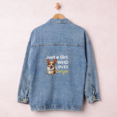Nur ein Mädchen, das Corgis liebt Jeansjacke (Hangar)