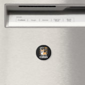 Nur ein Mädchen, das Corgis liebt Magnet (In Situ (Geschirrspüler))