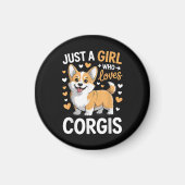 Nur ein Mädchen, das Corgis liebt Magnet (Vorne)