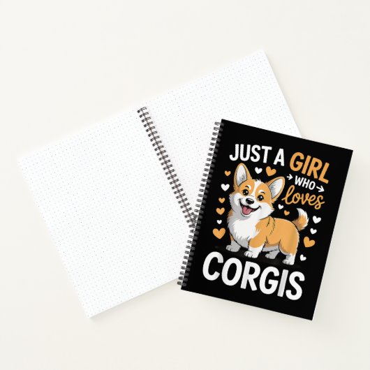 Nur ein Mädchen, das Corgis liebt Notizblock (Innenseite)