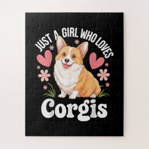 Nur ein Mädchen, das Corgis liebt Puzzle