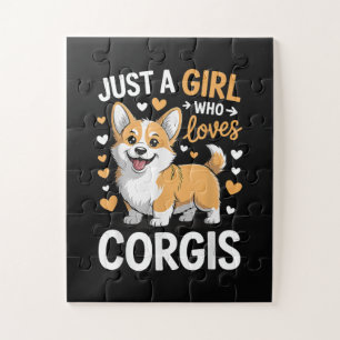 Nur ein Mädchen, das Corgis liebt Puzzle