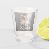 Nur ein Mädchen, das Corgis liebt Schnapsglas (Rückseite)