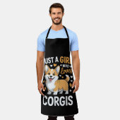 Nur ein Mädchen, das Corgis liebt Schürze (Getragen)
