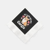 Nur ein Mädchen, das Corgis liebt Serviette (Ecke)