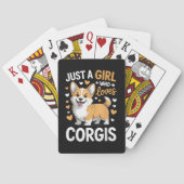 Nur ein Mädchen, das Corgis liebt Spielkarten (Rückseite)