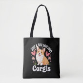 Nur ein Mädchen, das Corgis liebt Tasche (Vorderseite)