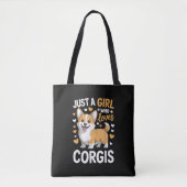 Nur ein Mädchen, das Corgis liebt Tasche (Vorderseite)