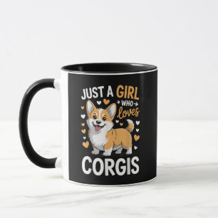 Nur ein Mädchen, das Corgis liebt Tasse